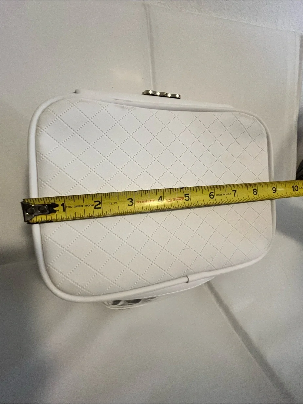 Unbranded White & Pink Unicorn Cosmetic Bag with Gold Horn H65